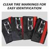 4PCS Tire Covers, Waterproof Spare Tire Covers Tough Tire Wheel Protector for SUVs RVs Trailers Trucks, Fits Tires 19