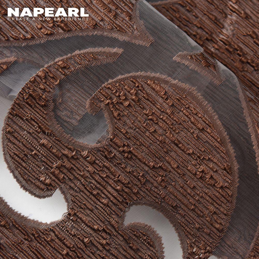 1PC NAPEARL Modern Fashion Jacquard Tulle Sheer Curtain for Living Room Bedroom Home Decor