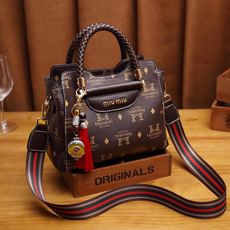 Echtes Leder Damen Trend 2025 Vielseitige Rindsleder Umhänge- und Schultertasche