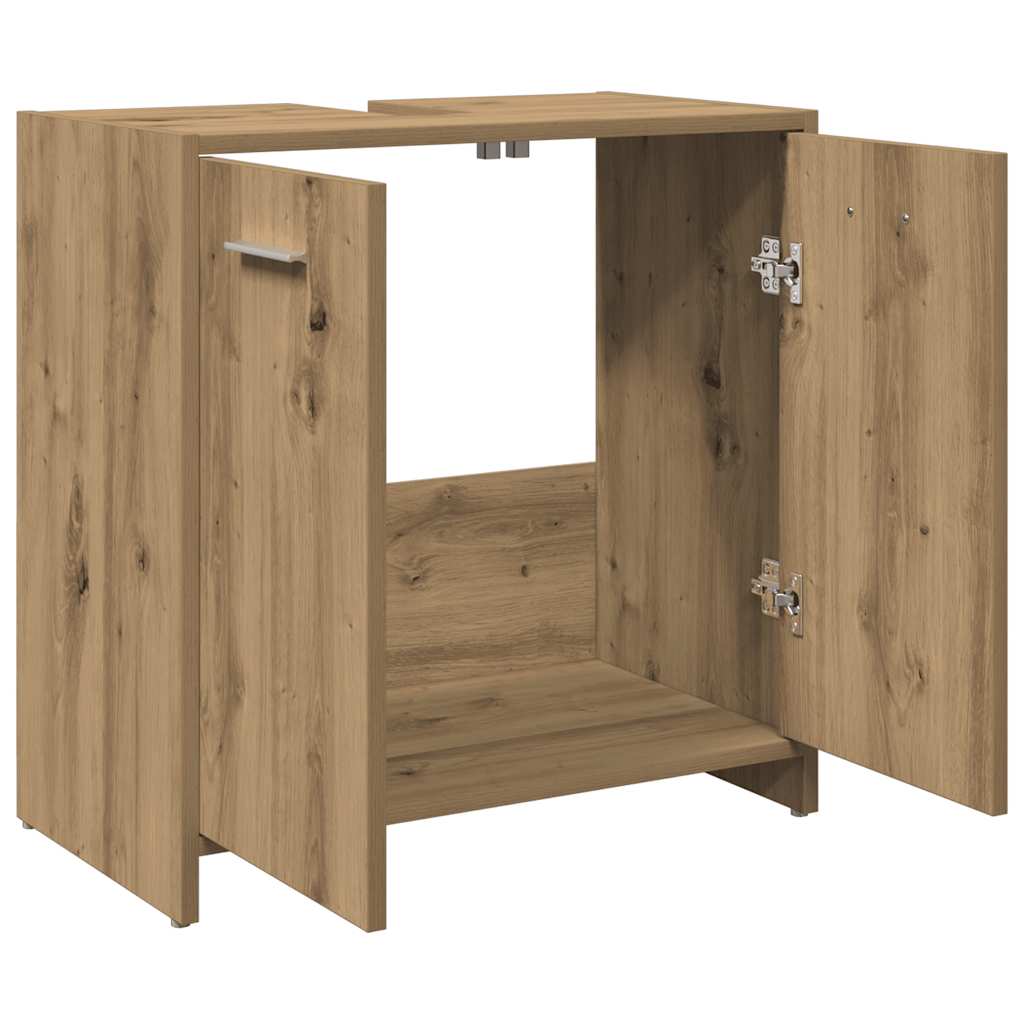 Artisan Oak Bathroom Vanity Cabinet 60 x 33 x 60 cm