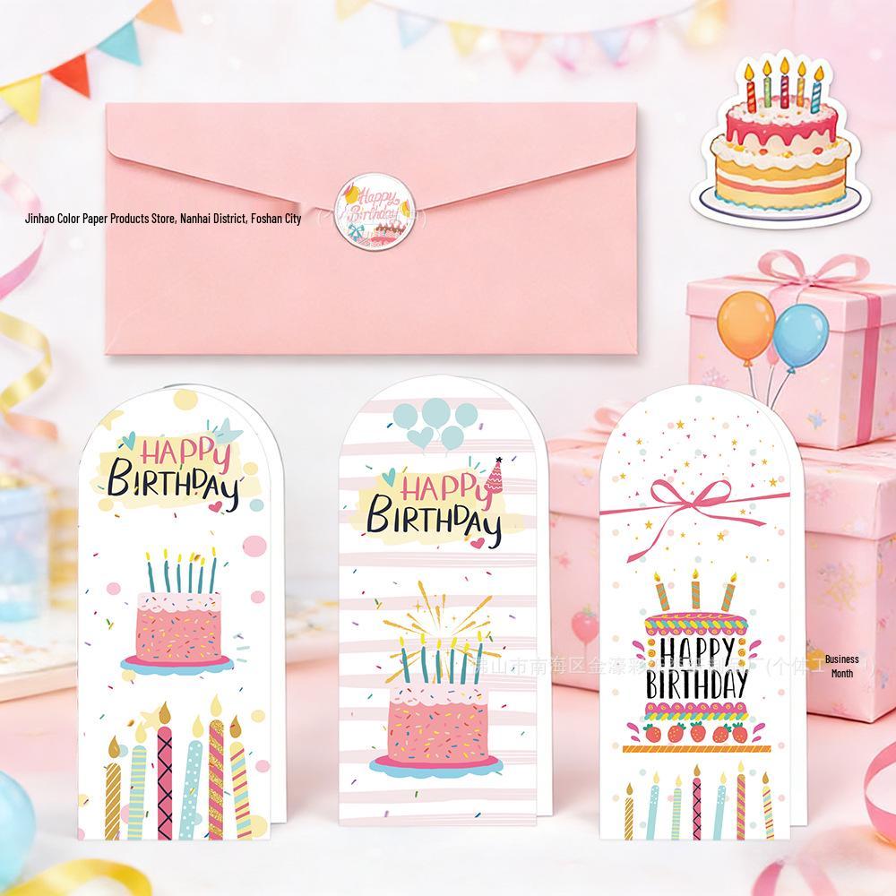New Vertical Birthday Card: Elegant, Fresh Greeting Card for Sending Wishes