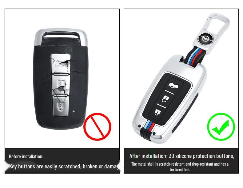 Haima M5/M3/Fumei V70/M6 Key Case with M8E3 Metal Sleeve & S5/S7 Keychain