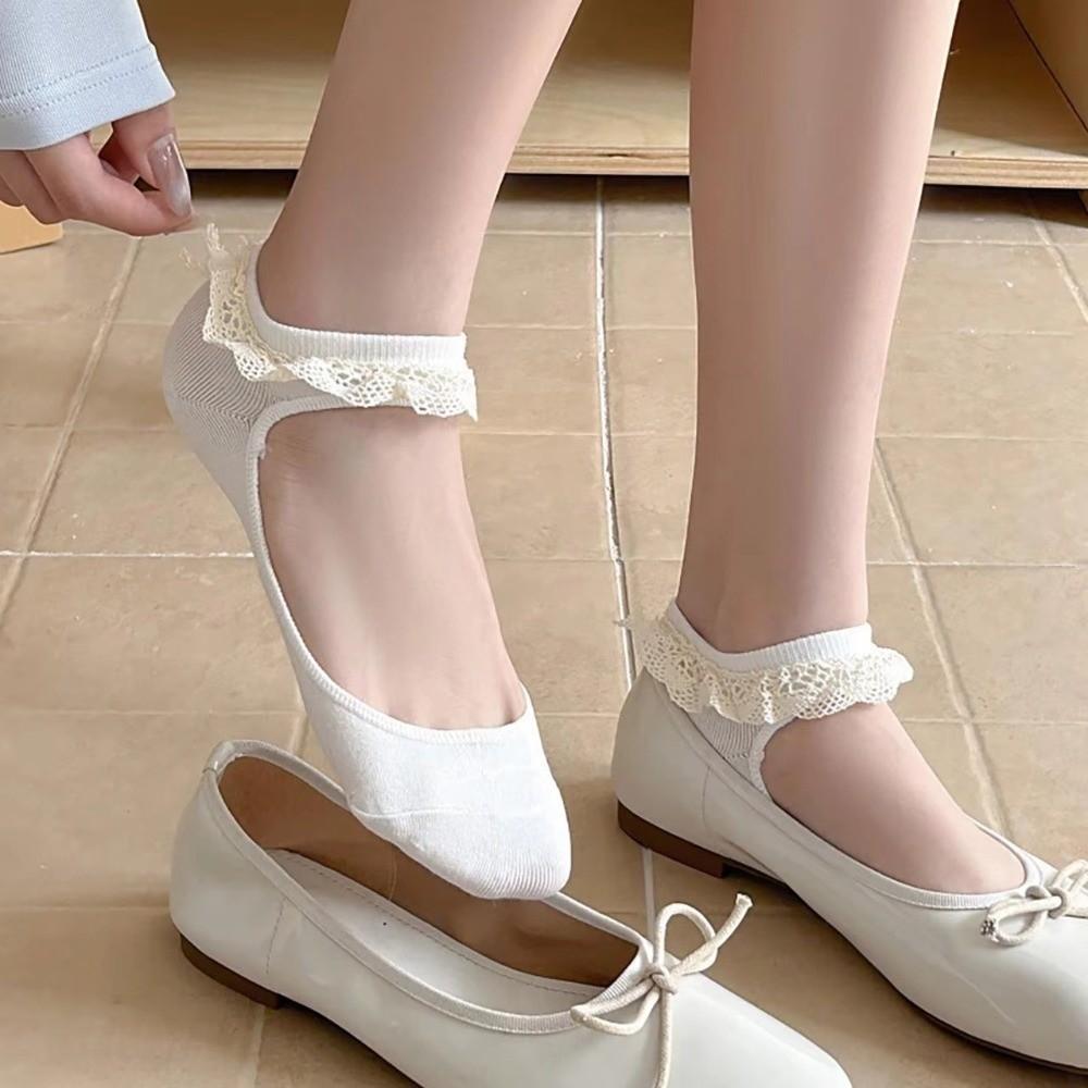 Breathable Ankle Socks Soft Footwear Cotton Socks Thin Ballet Socks Summer Wear