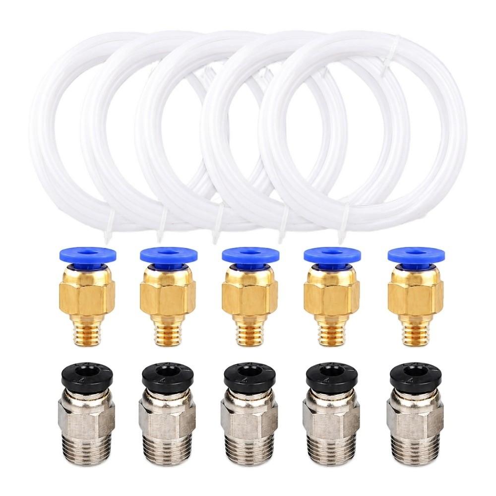 5 Meter Length Teflon Tube 1.75mm Filament Compatible PTFE Tubing PTFE Tubing Set For 3D Printer