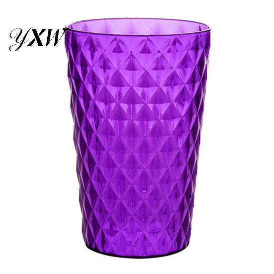 Water Mug 400ml Coffee Cup Large Capacity Shatterproof Acrylic Unbreakable Soft Drinks Tumblers for Home
