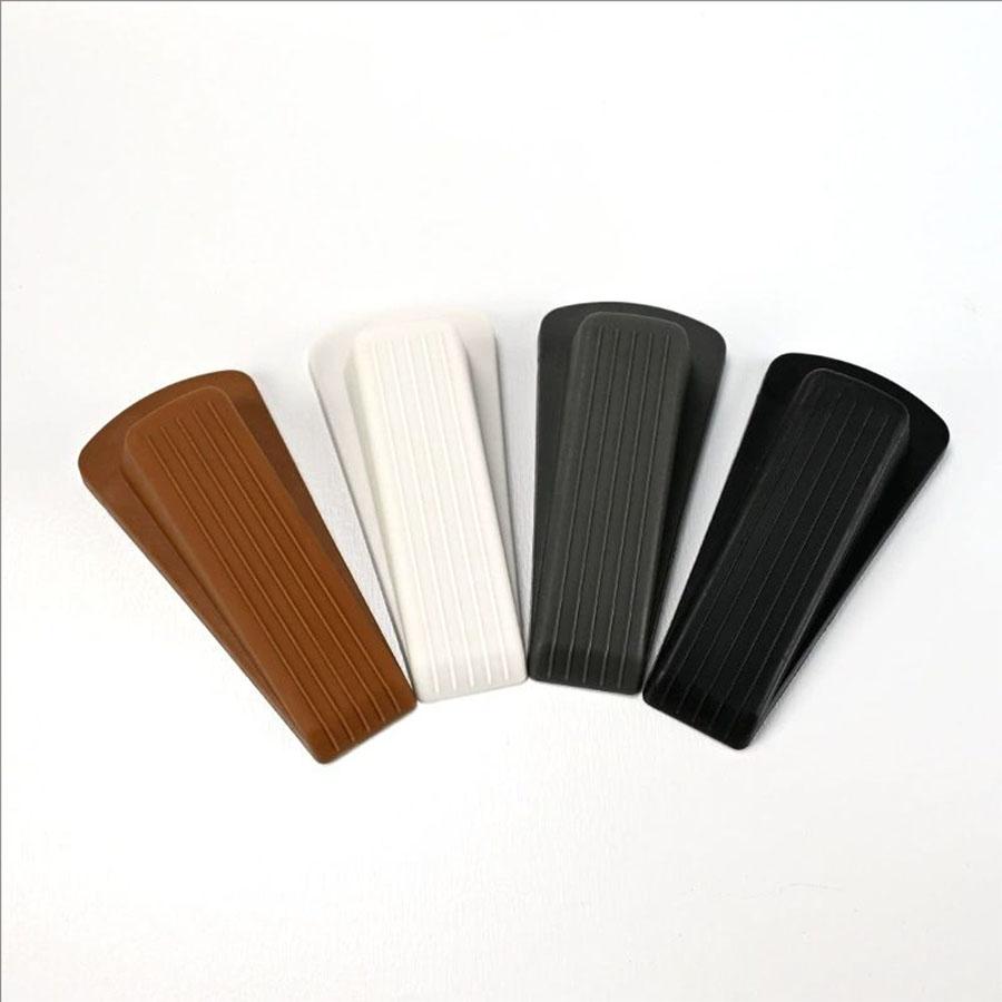 Silicone Door Stop Wedge Safety Stoppers Reusable Shock Absorbent Home Office Anti-Folder Hand Door Stopper Anti-collision Stop