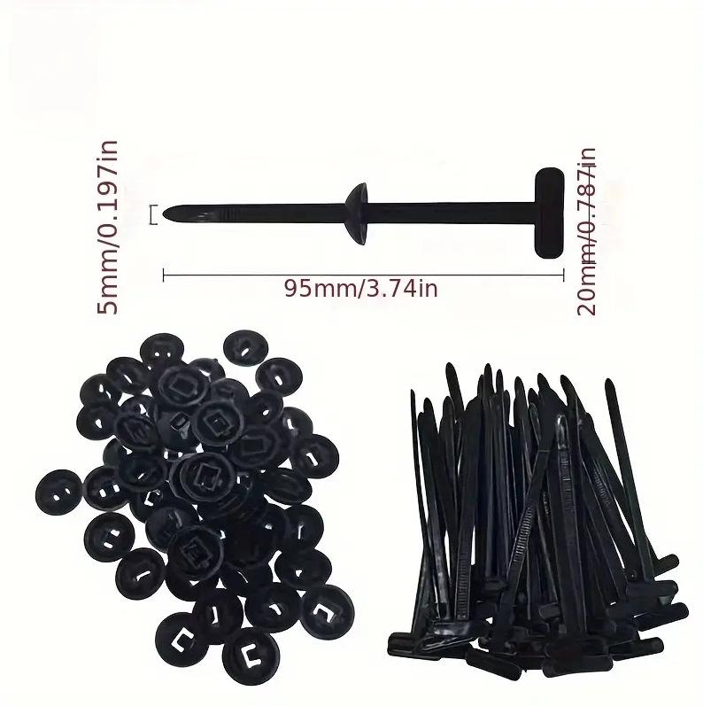 Nylon Self-Locking Cable Ties for Cars, Motorcycles, and Electric Vehicles: Ideal for Mudguards, Blades, Covers, and Trunks.