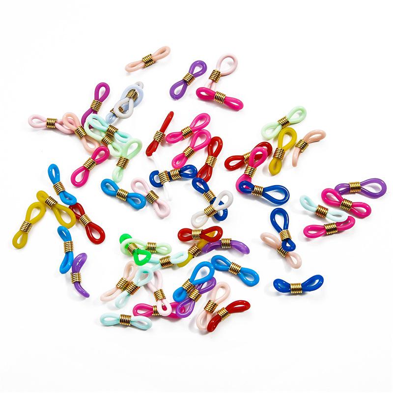 Špičkový protiskluzový nerezový řetízek na brýle se silikonovou sponou ve tvaru osmičky