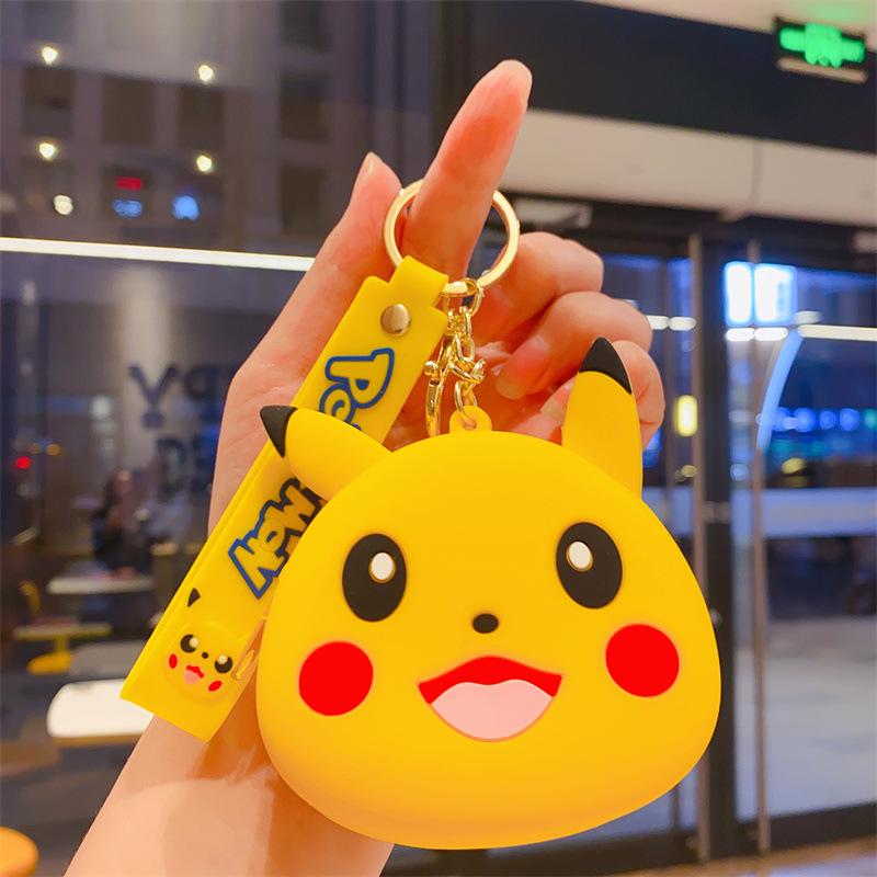 Cartoon Animal Silicone Keychain Bag - Kids' Coin Purse & Toy Pendant