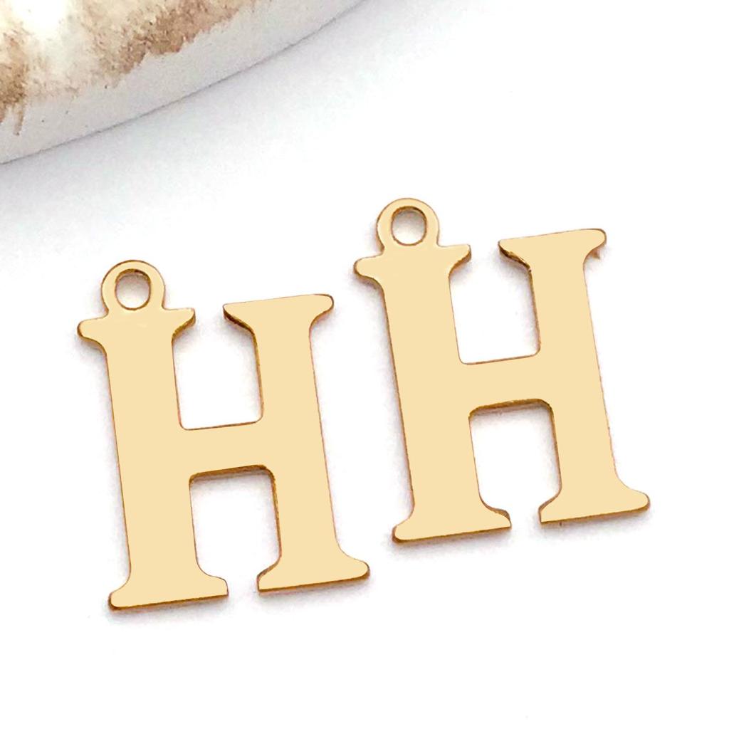 Stainless Steel Alphabet Pendant Jewelry Accessories for DIY Necklaces, Bracelets & Earrings