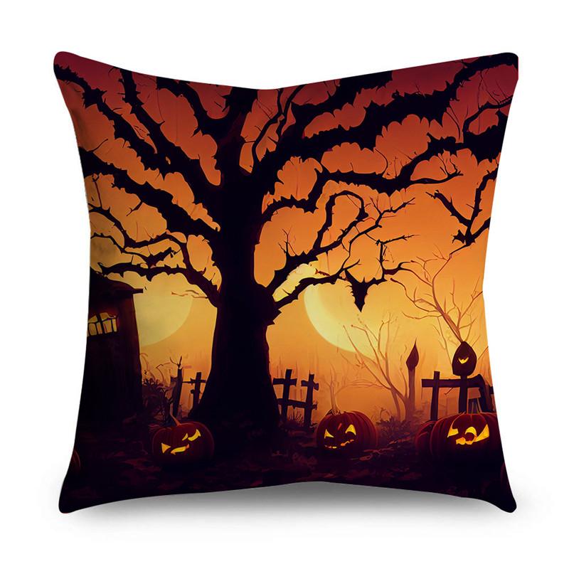 NIGHTWISH Halloween Pattern Pillowcase Holiday Design Home Decor Sofa Cushion Cover 40/45/50cm Happy Easter Day