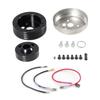 5 & 6 Hole Steering Wheel Polished Hub Adapter For Flaming River For GM For Chevy Stainless Steel + Aluminum