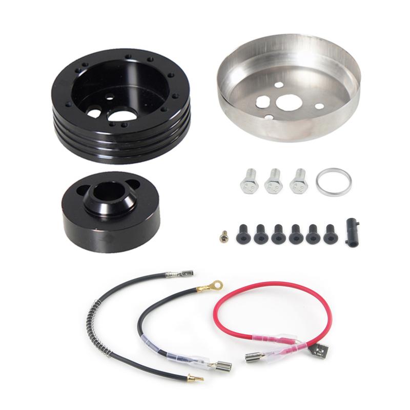 5 & 6 Hole Steering Wheel Polished Hub Adapter For Flaming River For GM For Chevy Stainless Steel + Aluminum