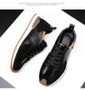 Neue Schuhe für Herren Echtes Leder Lässige Sportschuhe Frühling Herbst Bequem Street Cool Rindsleder Sneaker