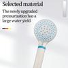 White TPR Shower Head, Supercharged Shower Head Super Strong Shower Head