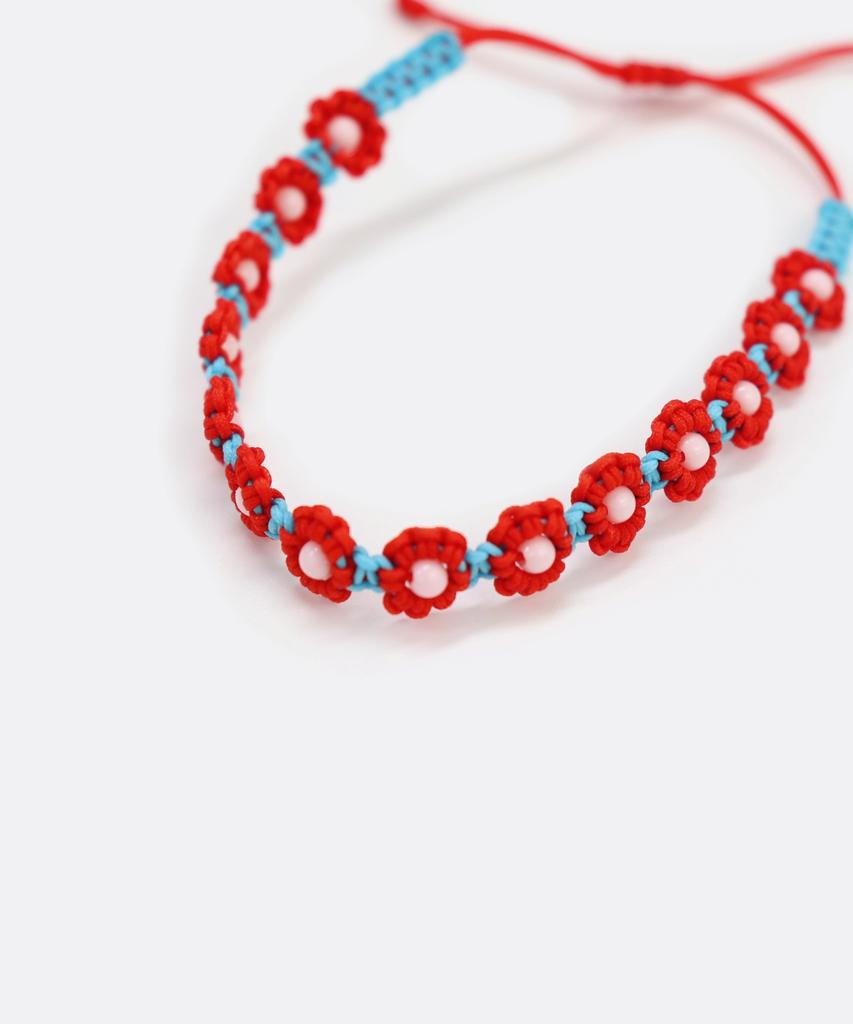 Bonbeau Flower Garden Color Knot Bracelet Flower Garden Handmade Color Knot Bracelet