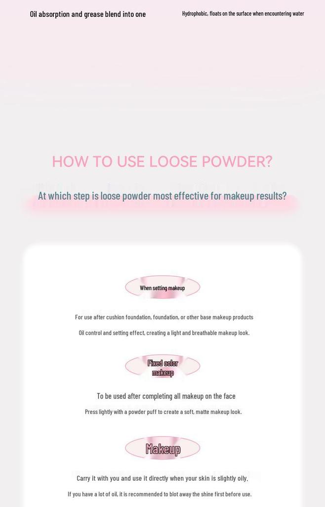 New Velvet Glow Loose Setting Powder: Sheer, Natural Finish, Easy to Use, Brightens Skin, Perfect for Students, Affordable.