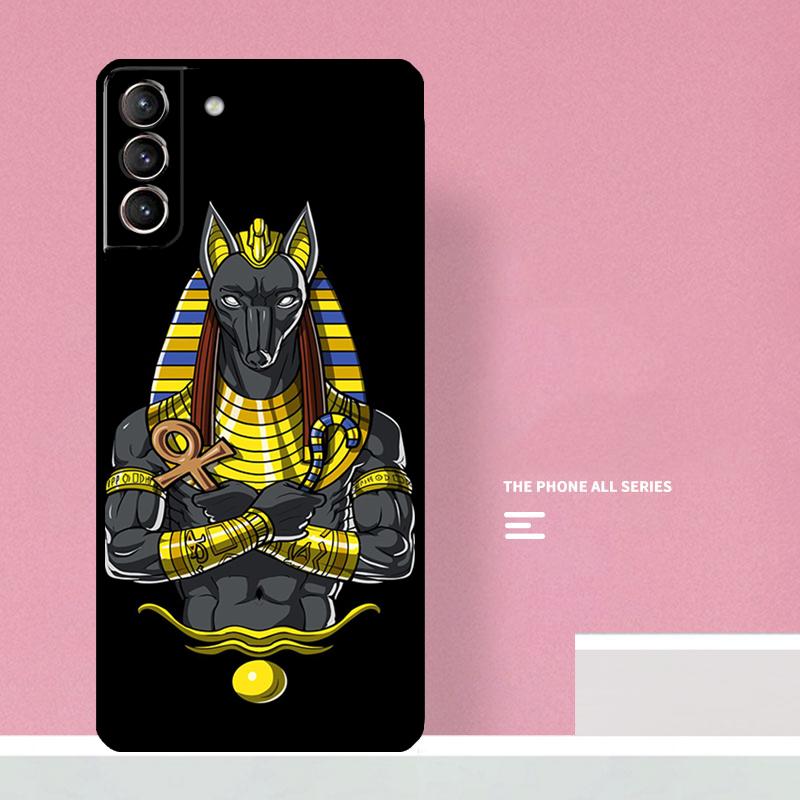 Anubis Egyptian God Phone Case For Samsung Galaxy S26 S25 S24 S20 S21 S22 S23 Ultra S10 Plus S25 FE Cover Coque