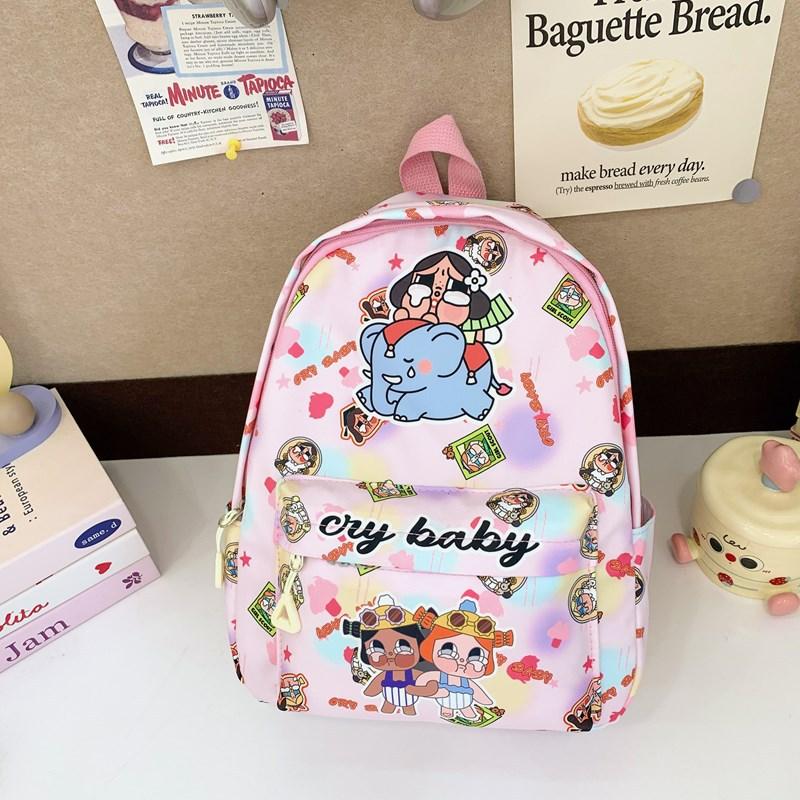 

Children S Backpack Cartoon Cute Print Kindergarten Primary School Students Schoolbag Foreign Style Boys And Girls Backpack розовый