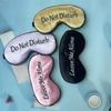 Embroidered Silk Sleep Mask Silk Eye Mask Soft Blackout Blindfold With Adjustable Strap Sleeping Eye Cover Mask For Travel