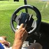 Golf Cart Steering Wheel Phone Holder Universal Flip-up Phone Mount for Golf Cart Anti-Slip