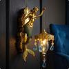 Ornate Mermaid Wall Sconce | Vintage Coastal Style, Carved Resinlike Material, Lamp,