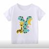 26 English Alphabet Cartoon Printed T-Shirt Children'S Jacket
