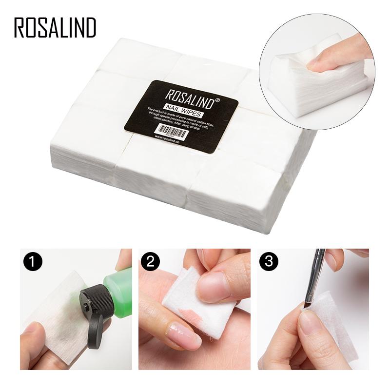 

Бумага для снятия гель-лака Rosalind, 900 шт., очищающее средство для снятия гель-лака для ногтей, замачивание, чистый ватный диск, протирка для ногтей, лак для ногтей