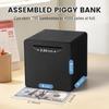 6" Piggy Bank for Adults for 2025 Savings, Must Break to Open Adult Piggy Bank for Cash, Interactive DIY Assembled Unopenable Money Savings Box