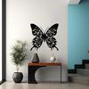 3D Butterfly Metal Wall Sculpture, Modern Iron Art, Creative Animal Home Decor, Wall Hanging Ornament for Living Room Bedroom