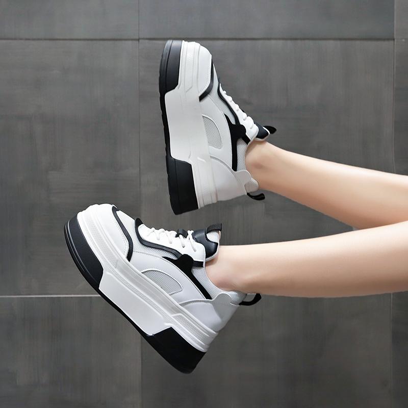 Fashion Women's Casual Sneakers 7cm Skateboard Trainers Mix Colors Running Sport Shoes Tennis Shoes Skate Flats Outdoor Walking Sneaker
