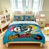 3PCS Duvet Cover Set SIX SEVEN 67 Graffiti Street Print Bedding Set Kids Boys Soft Microfiber Quilt Cover Pillowcases