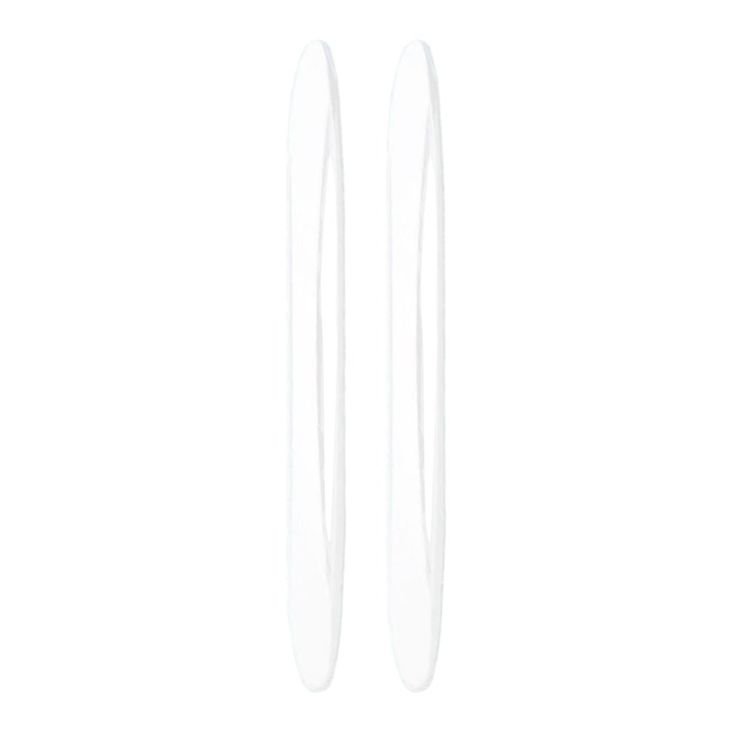 2/4Pcs Car Anti-collision Strip Clear Black Self-adhesive Flexible Reusable Universal SUV Truck Auto Body Door Side Rearview Mirror Bumper Protector