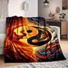 1pc Phoenix Yin Yang Symbol Blanket - Perfect Gift for Birthdays, Christmas & Halloween- Soft, Warm & Versatile Yy250909136