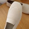 Fashion 2024 Summer Mesh Breathable Ballet Flats Women Square Toe Loafers Shallow Flats Driving Sneakers Knitted Boat Shoes Moccasin