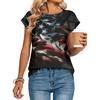 Women's Loose-Fit Fashionable Casual Retro Print T-Shirt
