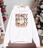 Merry Christmas Santa Claus Print Men Hoodies Pocket Comfortable Streetwear All-Match Hip Hop Hoody Autumn Fleece Sportswears