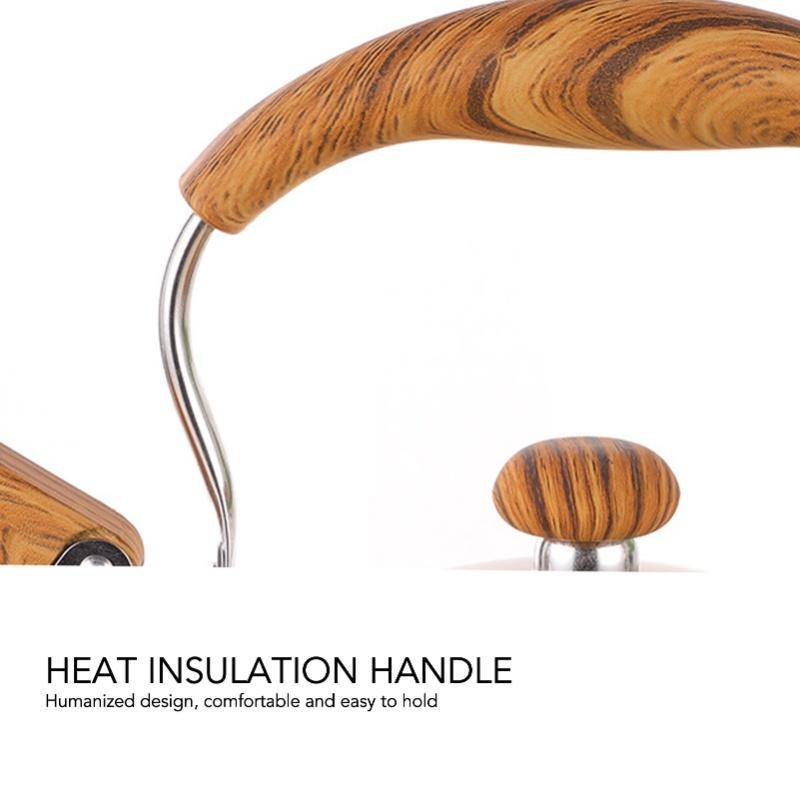 Whistling Kettle 2.5L Stainless Steel Efficient Uniform Heating Stovetop Whistling Tea Pot With Heat Insulation Handle