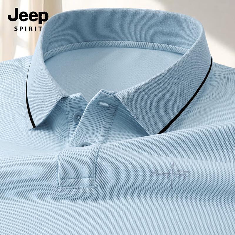 JEEP SPIRIT Men s Casual Short-Sleeve Polo Shirt L