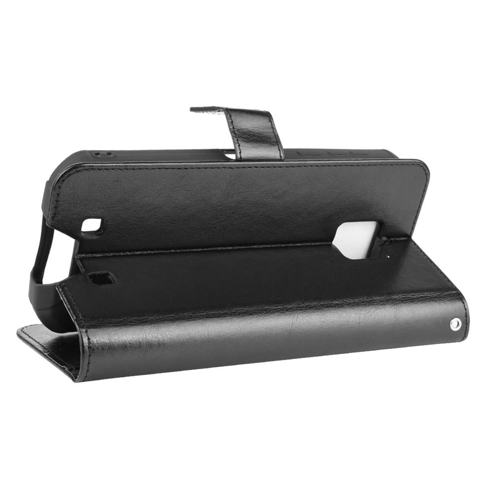 Para Oukitel WP6 Funda tipo cartera con soporte y ranuras para tarjetas – Funda de cuero con tapa resistente a golpes, polvo y uso intensivo de negocios