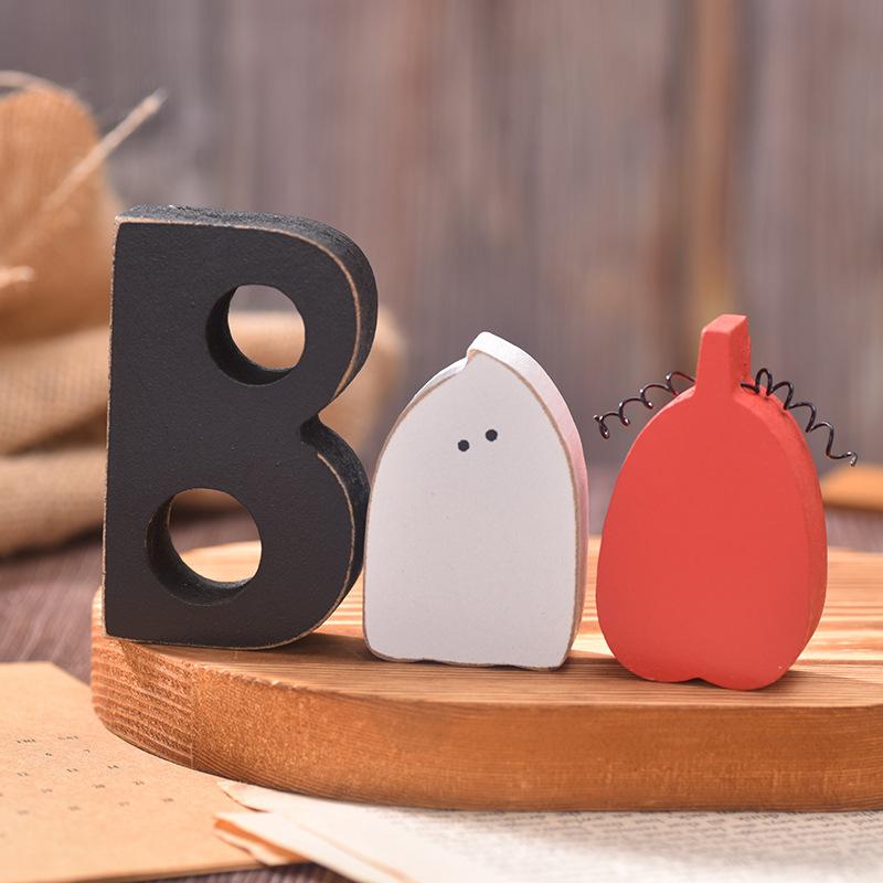 Halloween Decorations, BOO, Ghost Ornaments, Wooden, Halloween Tray Decorations, Ghost Festival Decorations, Holiday Decorations