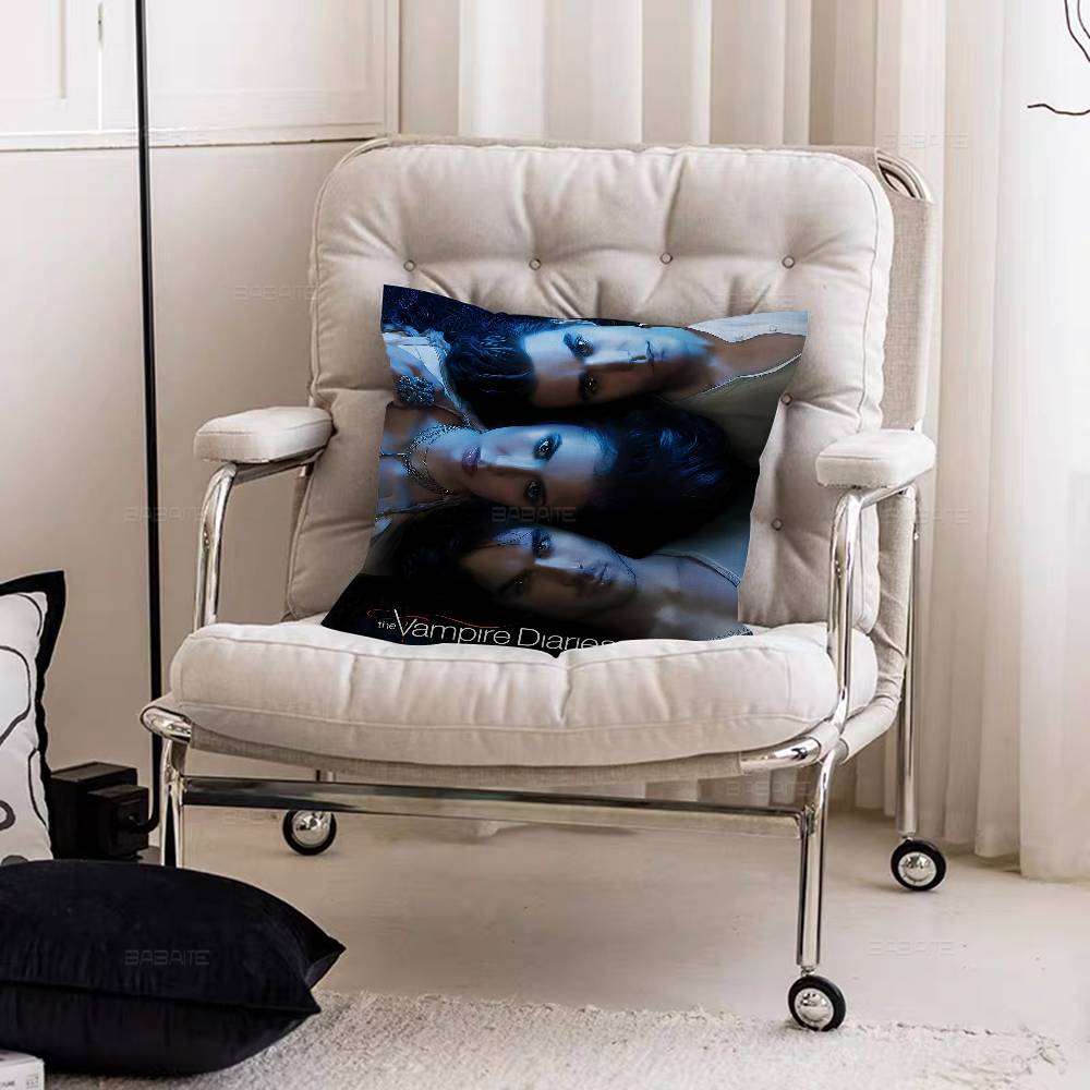 Movie The Vampire Diaries Cushion Cover Pillowcase Upholstery Sofa Throw Pillow Home Decor Pillowcas