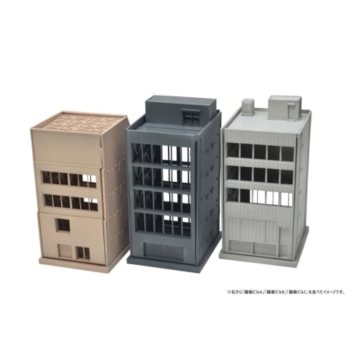 TOMYTEC 1/144 DioColle Combat Series DCM17 Camouflaged Building A Pre-painted Plastic Model 321088