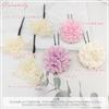 Baramoly Hair Preserved Artificial Japanese Purple Ornament, Shichi-Go-San, Coming-of-Age Ceremony, Flowers, Baby's Breath, Wedding, Graduation,