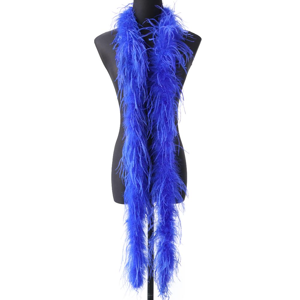 1Ply Ostrich Feather Boa 13-15CM Long Feathers Trims for Crafts Party Dress Sewing Decoration Plumas Ribbon 2 Meters Multicolor