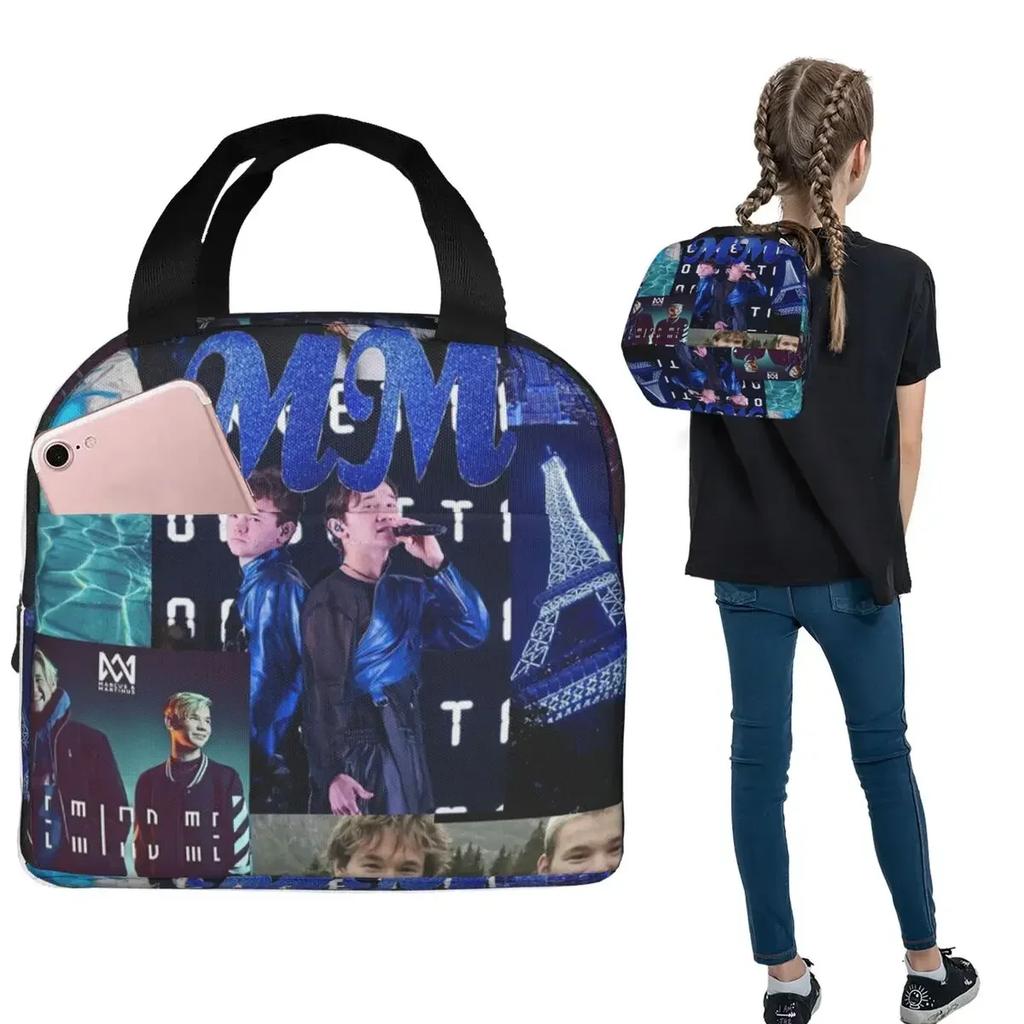 MM Marcus And Martinus Insulated Lunch Bag for Women Kids Portable Food Boxes Thermal Lunch Box Tote