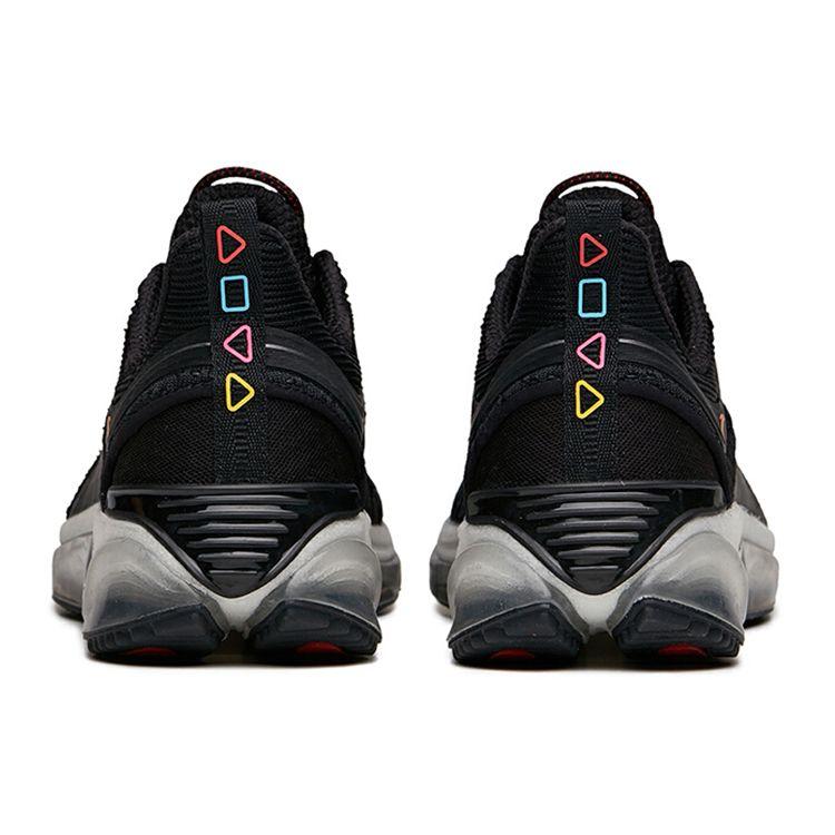 Anta Running Series Elastic Gel Technology Sports Shock Absorption Low-Top Running Shoes Men sneaker Black 112135501-1