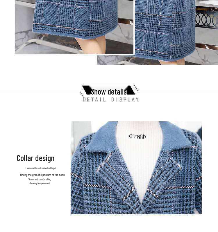 Nouveau Cardigan Tricoté Mi-Long Ample Épais pour Femme Automne/Hiver: Manteau pull grande taille pour mère
