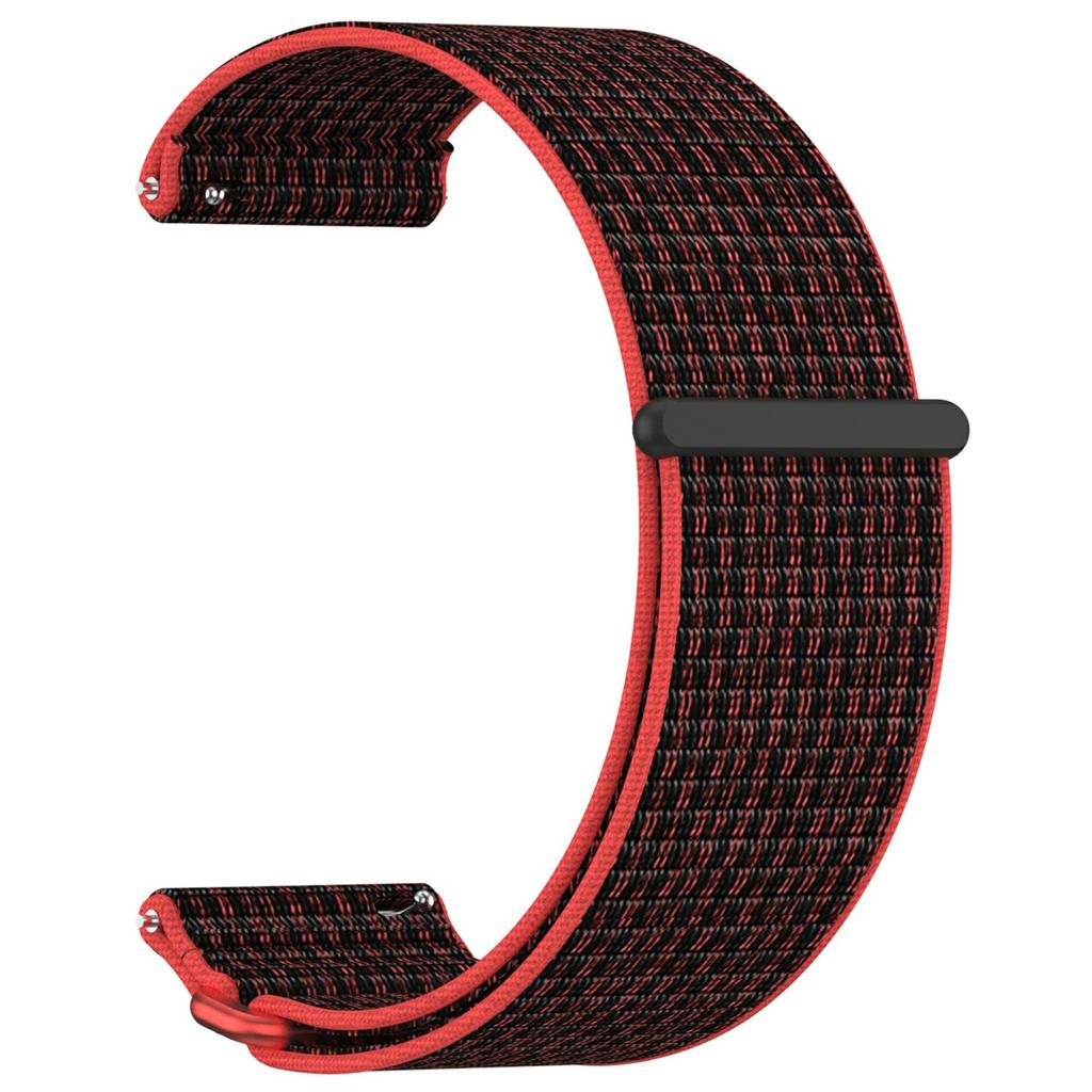 For Garmin Venu X1 Wrist Strap Magic Tape Nylon Loop Watch Band with Metal Ring