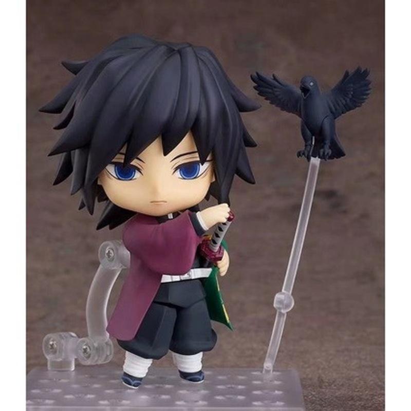 New Lover Kimetsu No Yaiba Tomioka Giyuu #1408 Action Figure Model Toy Change Face Giyuu Figurine Cute Toys 10cm